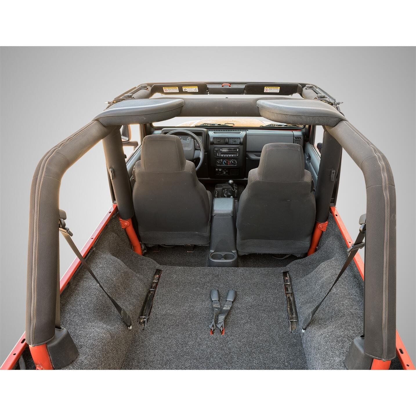BedRug Jeep 03-06 Jeep LJ Unltd Rear 4Pc Cargo Kit - Charcoal (Inc Tlgte & Tub Liner) Cargo Kit 4 pc. Rear Kit Incl. Driver Left Hand Panel Passenger Right HandPanel Tailgate Cargo Liner w/o Gussets Bed Liner.