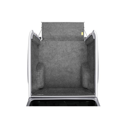 BedRug 04+ Nissan Titan Crew Cab 5.5' Bed Liner w/ Tailgate Mat - Charcoal (BRN04CCK) interior view of bed liner