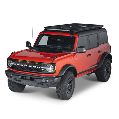 Smittybilt Defender Platform Roof Rack Mount Black Powder Coat Aluminum Direct Fit I F01