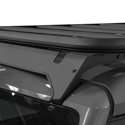 Smittybilt Defender Platform Roof Rack Mount Black Powder Coat Aluminum Direct Fit I F01