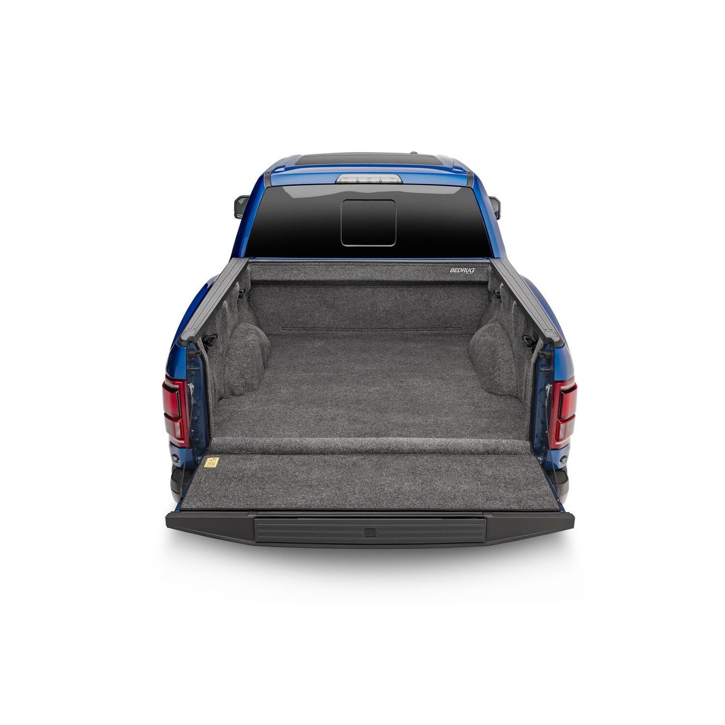 BedRug 2024 Ford Ranger Supercrew 5' Bed Liner w/ Tailgate Mat - Charcoal (BRR24DCK) installed in pickup truck bed