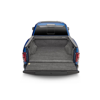 BedRug 2024 Ford Ranger Supercrew 5' Bed Liner w/ Tailgate Mat - Charcoal (BRR24DCK) installed in pickup truck bed