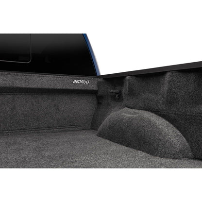 BedRug 2024 Ford Ranger Supercrew 5' Bed Liner w/ Tailgate Mat - Charcoal (BRR24DCK) installed in truck bed.