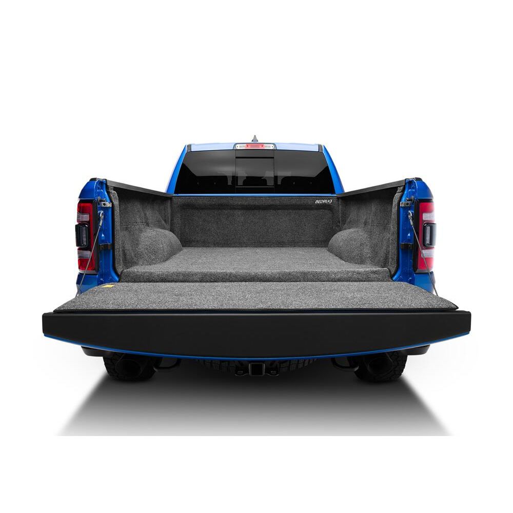 BedRug 2019-2025 Ram 1500 6'4" Bed Liner w/ Tailgate Mat w/o RamBox w/o Multifunction Tailgate - Charcoal (BRT19SBK) in truck bed.