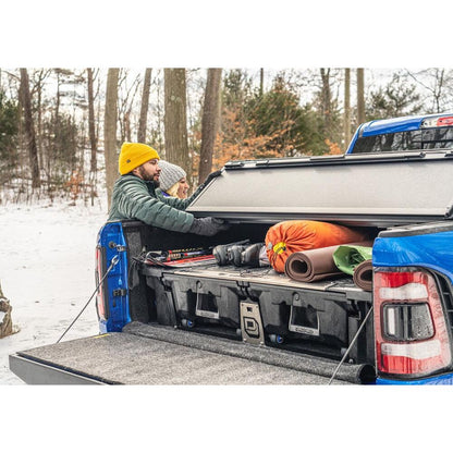 BedRug 2019-2025 Ram 1500 6'4" Bed Liner w/ Tailgate Mat w/o RamBox w/o Multifunction Tailgate - Charcoal (BRT19SBK) in use.