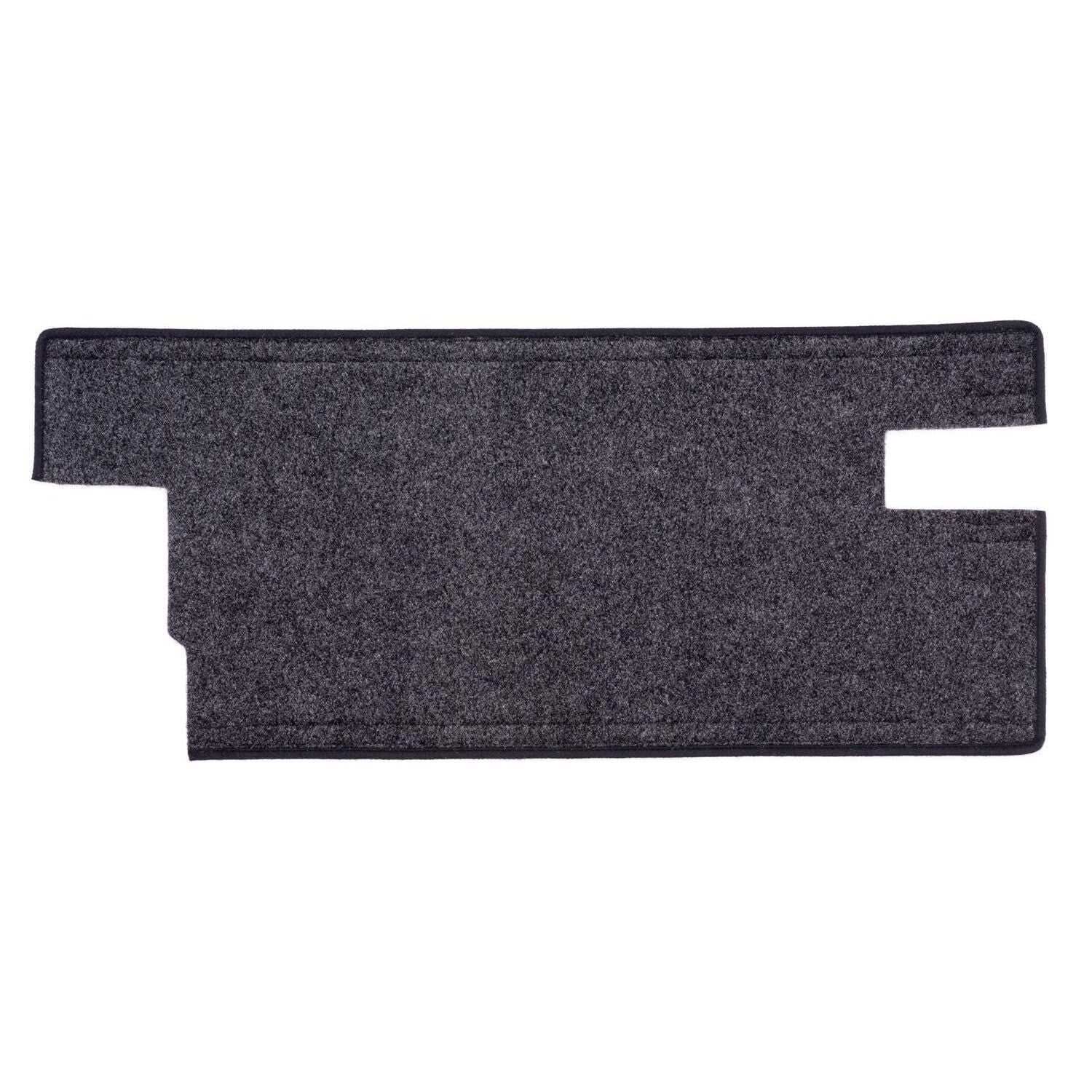 BedRug Jeep Tailgate 97-06 Jeep Tj/Lj Tailgate Mat - Charcoal (BRTJTG) shown from above.