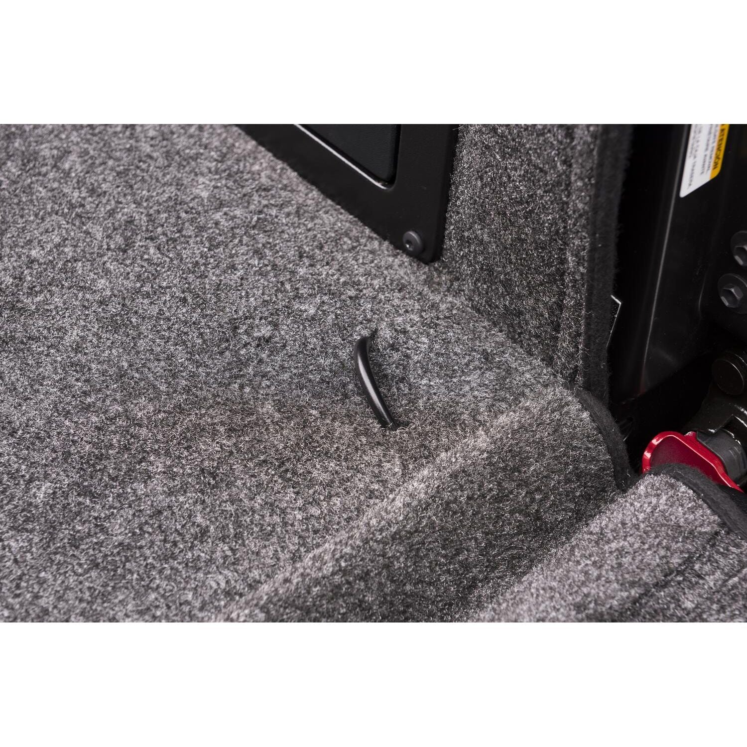 Close-up of BedRug 05+ Toyota Tacoma 5' Bed Liner w/ Tailgate Mat - Charcoal (BRY19DCK) showing texture and fit.