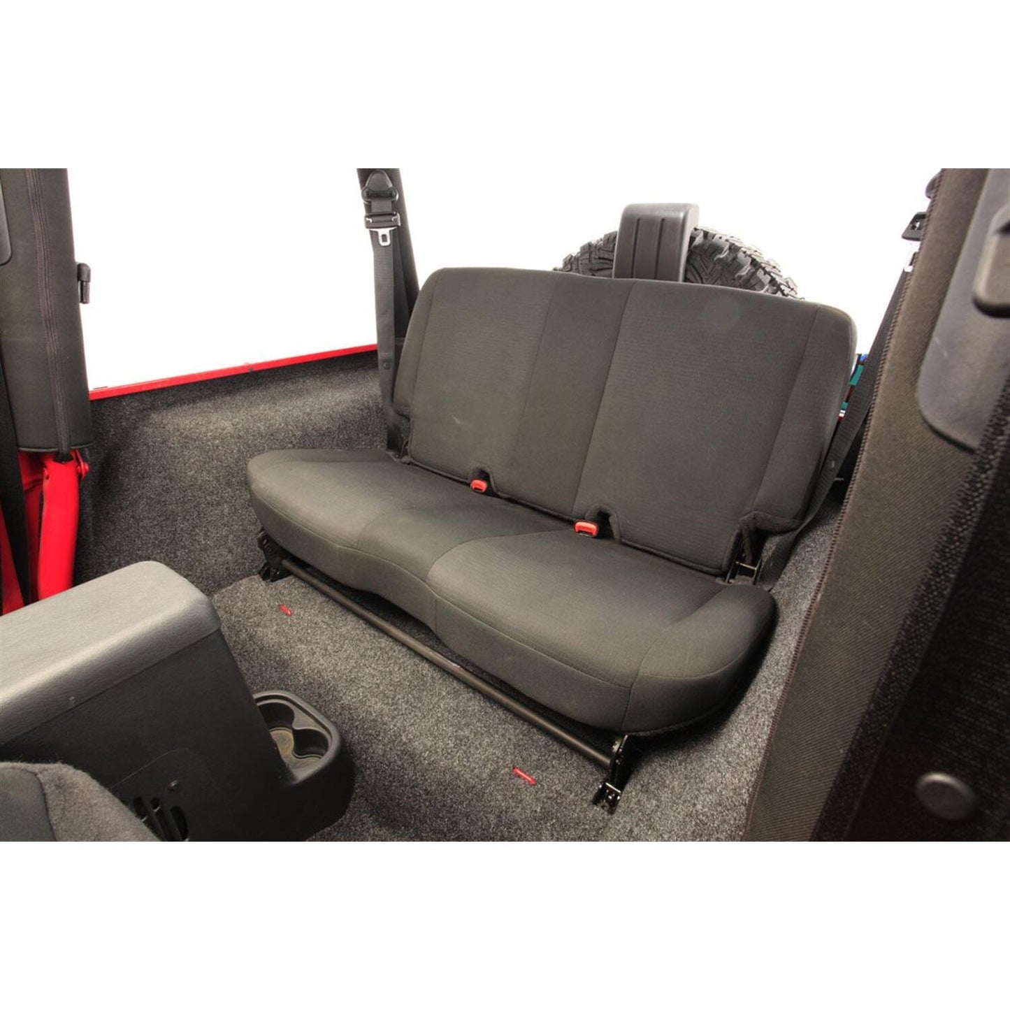 BedRug Jeep 87-95 Jeep YJ Rear Kit 4 PC Cargo Kit - Charcoal (Inc Tlgte & Cargo Liner) Cargo Kit 4 pc. Rear Kit Incl. Driver Left Hand Panel Passenger Right HandPanel Tailgate Cargo Liner Bed Liner.