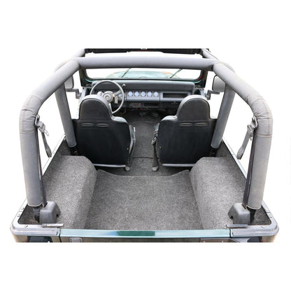 BedRug Jeep 87-95 Jeep YJ Rear Kit 4 PC Cargo Kit - Charcoal (Inc Tlgte & Cargo Liner) Cargo Kit 4 pc. Rear Kit Incl. Driver Left Hand Panel Passenger Right HandPanel Tailgate Cargo Liner Bed Liner.