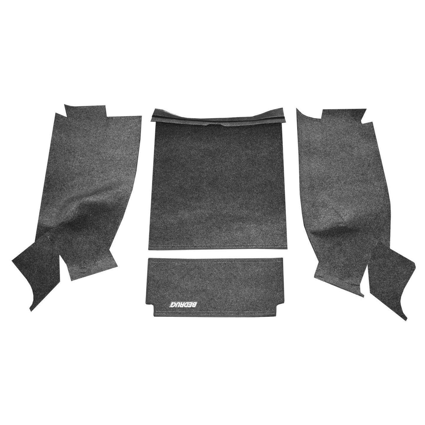 BedRug Jeep 87-95 Jeep YJ Rear Kit 4 PC Cargo Kit - Charcoal (Inc Tlgte & Cargo Liner) Cargo Kit 4 pc.