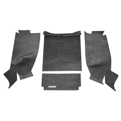 BedRug Jeep 87-95 Jeep YJ Rear Kit 4 PC Cargo Kit - Charcoal (Inc Tlgte & Cargo Liner) Cargo Kit 4 pc.