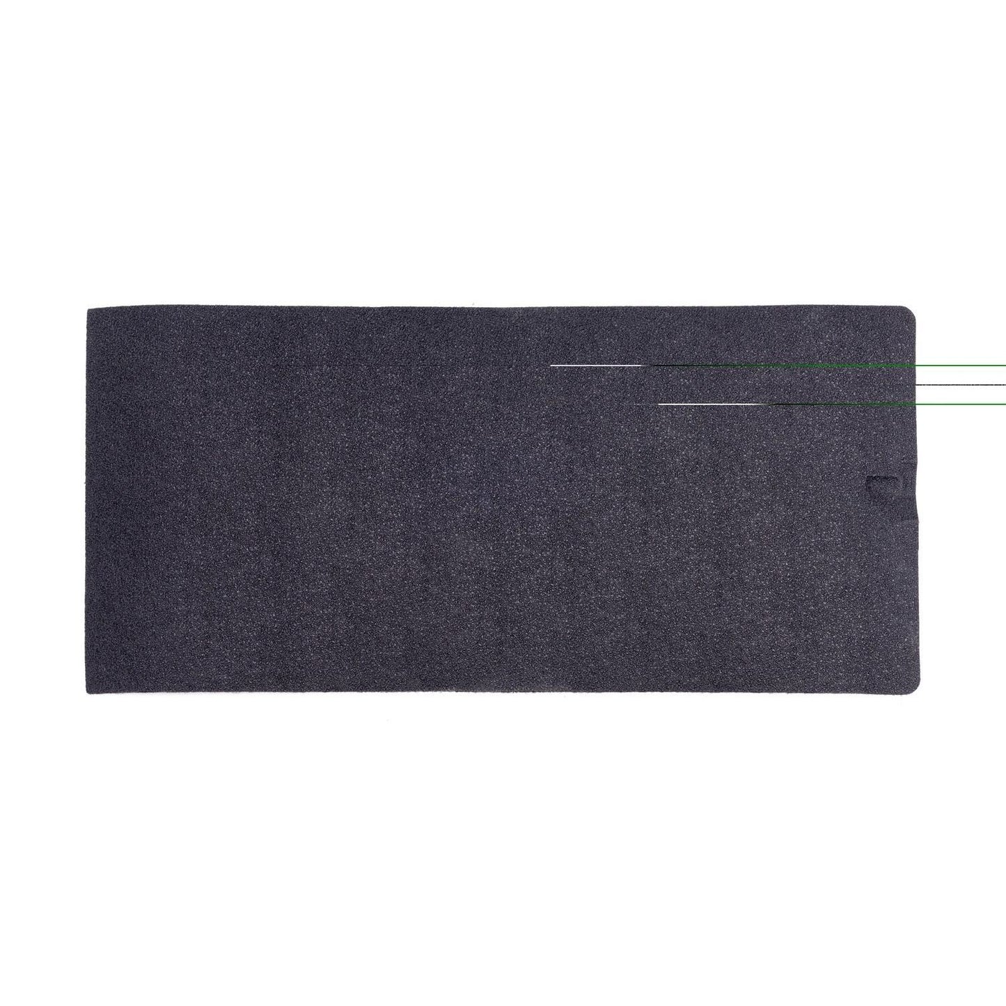 BedRug Jeep Tailgate Bedtred 76-86 Jeep CJ Tailgate Mat - Charcoal (BTCJTG) top view of tailgate mat