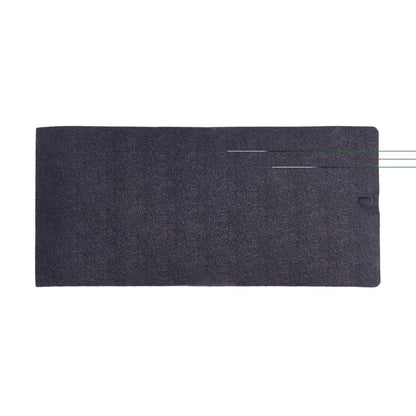 BedRug Jeep Tailgate Bedtred 76-86 Jeep CJ Tailgate Mat - Charcoal (BTCJTG) top view of tailgate mat