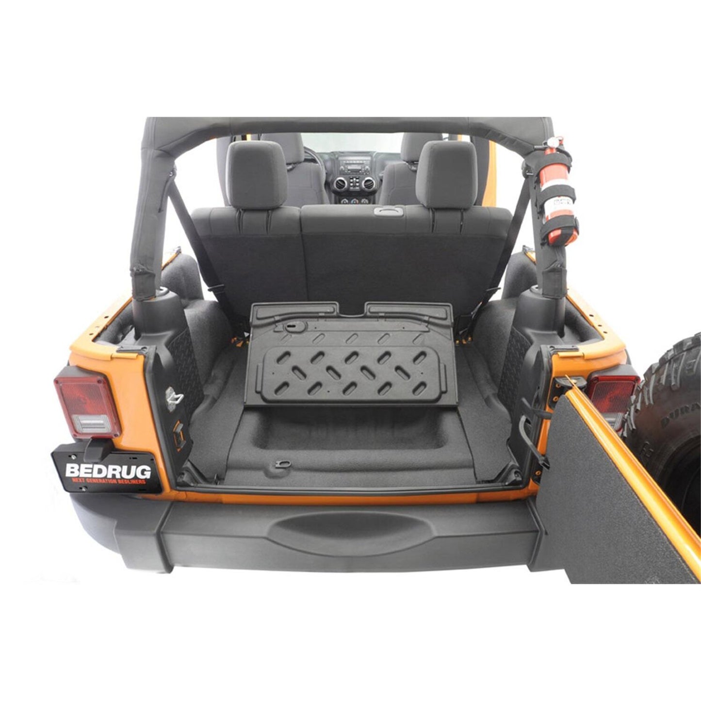 BedRug Jeep Bedtred 11-18 JK 2Dr Rear 5Pc Cargo Kit Rear Kit Incl. Drivers Wheel Well/ Passengers Wheel Well/ Rear Cargo Floor
