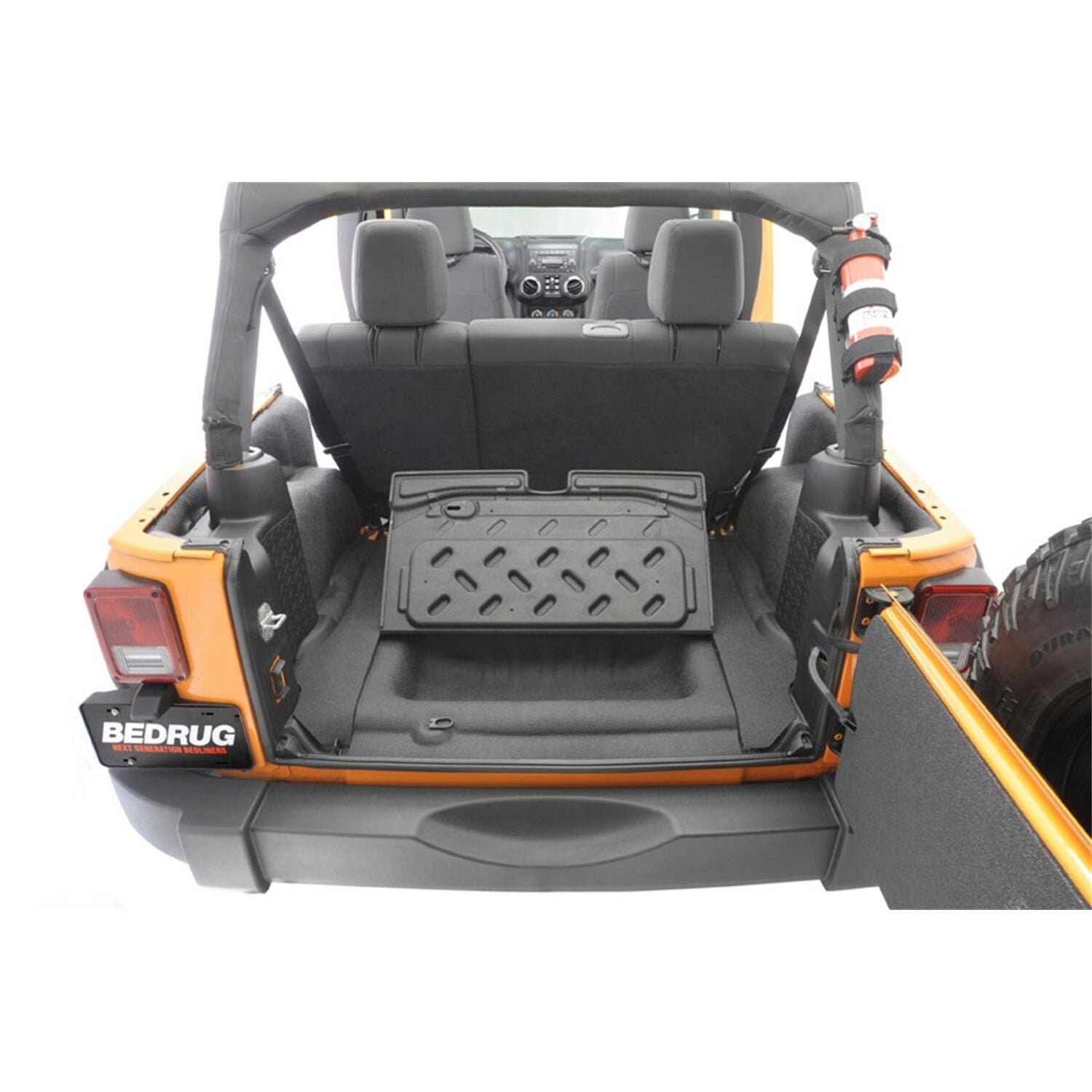BedRug Jeep Bedtred 11-18 JK 2Dr Rear 5Pc Cargo Kit Rear Kit Incl. Drivers Wheel Well/ Passengers Wheel Well/ Rear Cargo Floor