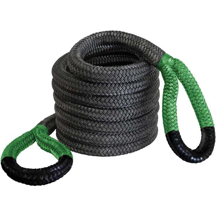 BUBBA GEAR 7/8IN X 30FT ORIGINAL BUBBA ROPE 28600LB BREAKING STRENGTH W/SPECIAL ORDER GREEN EYES 176680GRG