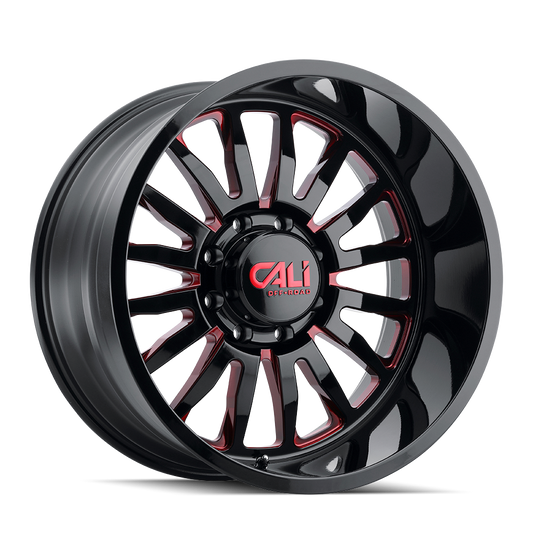 CALI OFF-ROAD SUMMIT (9110) GLOSS BLACK MILLED PRISM RED 9110-2136BTR