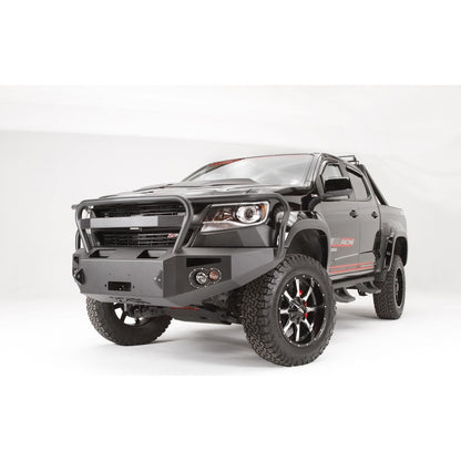 Fab Fours Premium Winch Front Bumper 2 Stage Black Powder Coated w/Full Grill Guard l CC15-H3350-1
