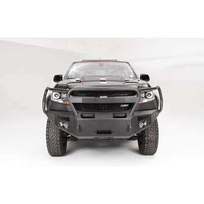 Fab Fours Premium Winch Front Bumper 2 Stage Black Powder Coated w/Full Grill Guard l CC15-H3350-1