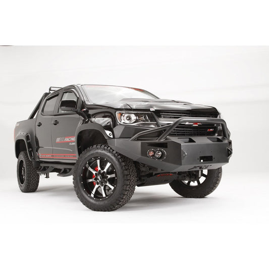 Fab Fours Premium Winch Front Bumper 2 Stage Black Powder Coated w/Pre Runner Guard l CC15-H3352-1