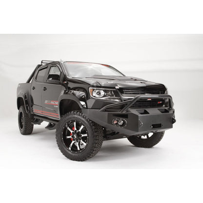 Fab Fours Premium Winch Front Bumper 2 Stage Black Powder Coated w/Pre Runner Guard l CC15-H3352-1