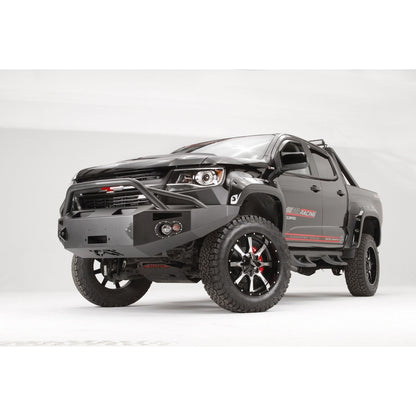 Fab Fours Premium Winch Front Bumper 2 Stage Black Powder Coated w/Pre Runner Guard l CC15-H3352-1