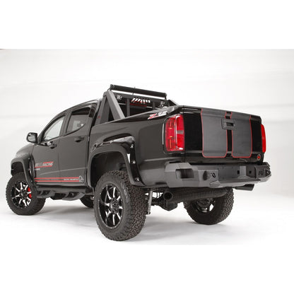 Fab Fours Premium Rear Bumper 2 Stage Black Powder Coated l CC15-W3350-1
