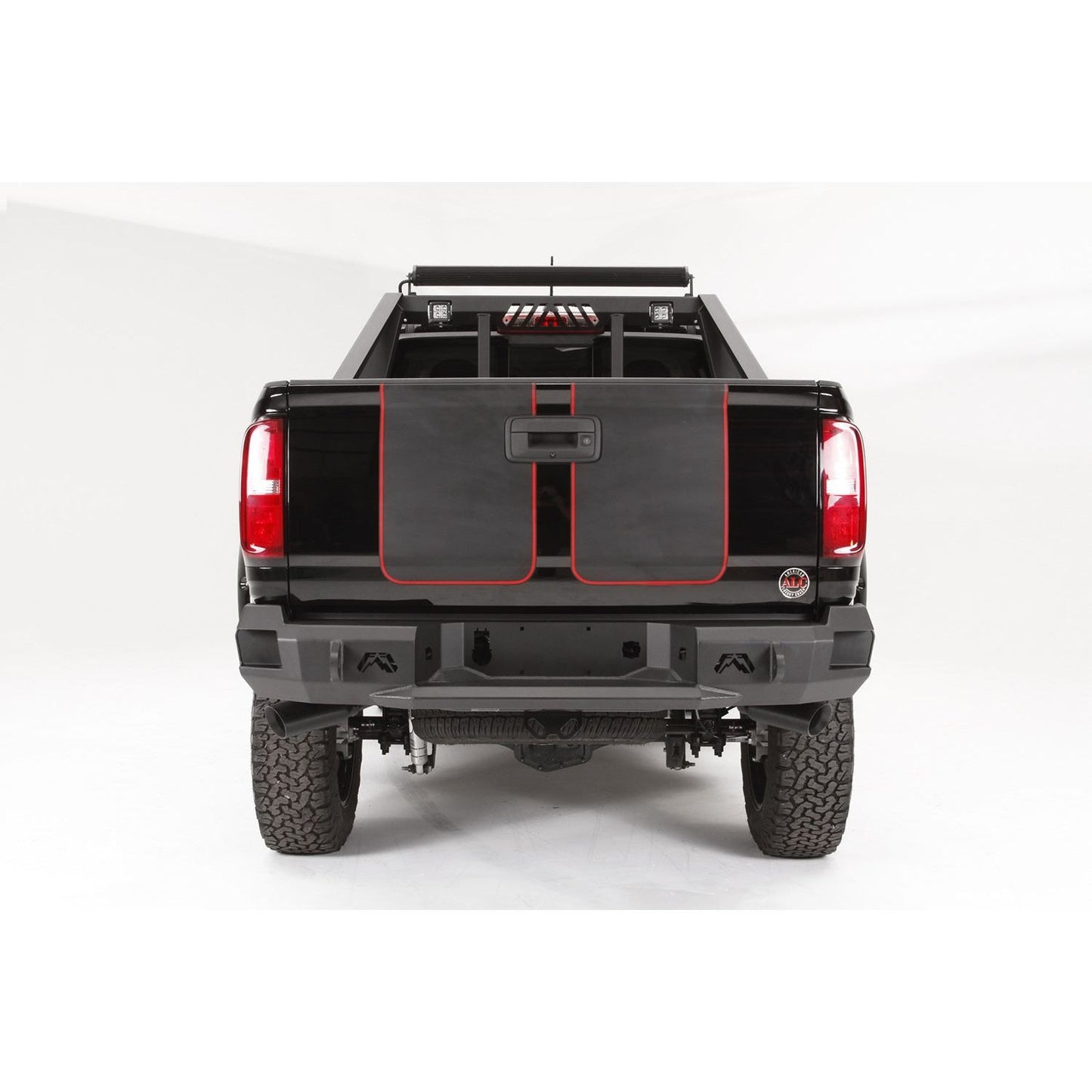 Fab Fours Premium Rear Bumper 2 Stage Black Powder Coated l CC15-W3350-1