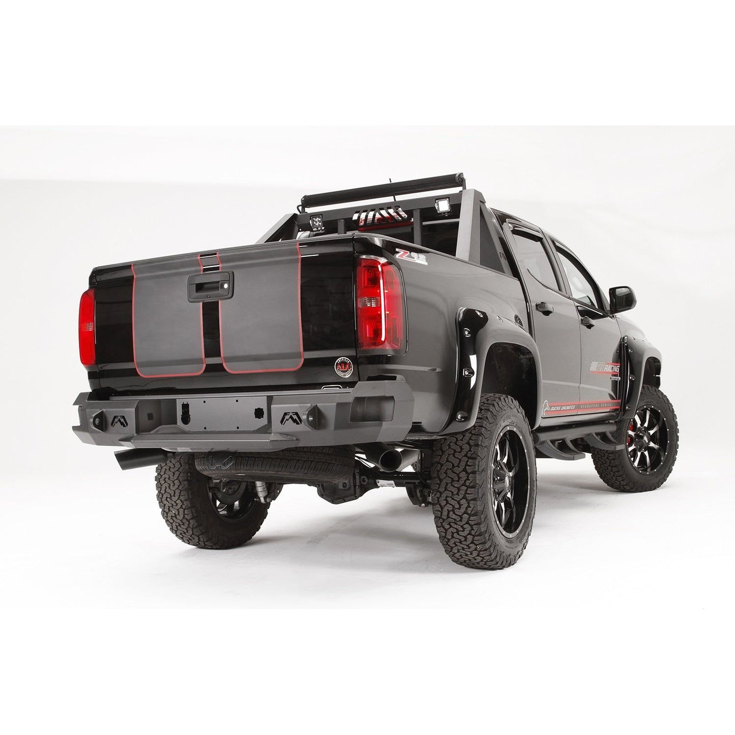 Fab Fours Premium Rear Bumper 2 Stage Black Powder Coated l CC15-W3350-1