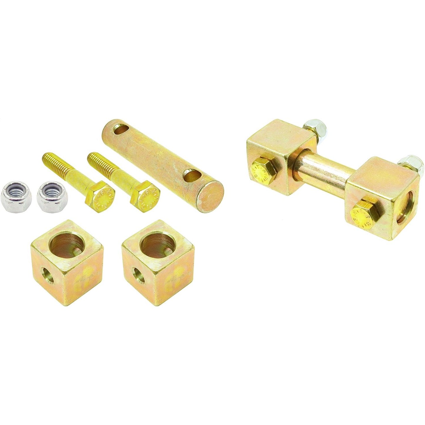 ROCKJOCK 97-06 Wrangler Tj/Lj/Xj/Mj Front Shock Bar Pin Eliminator Kit PairI CE-9162