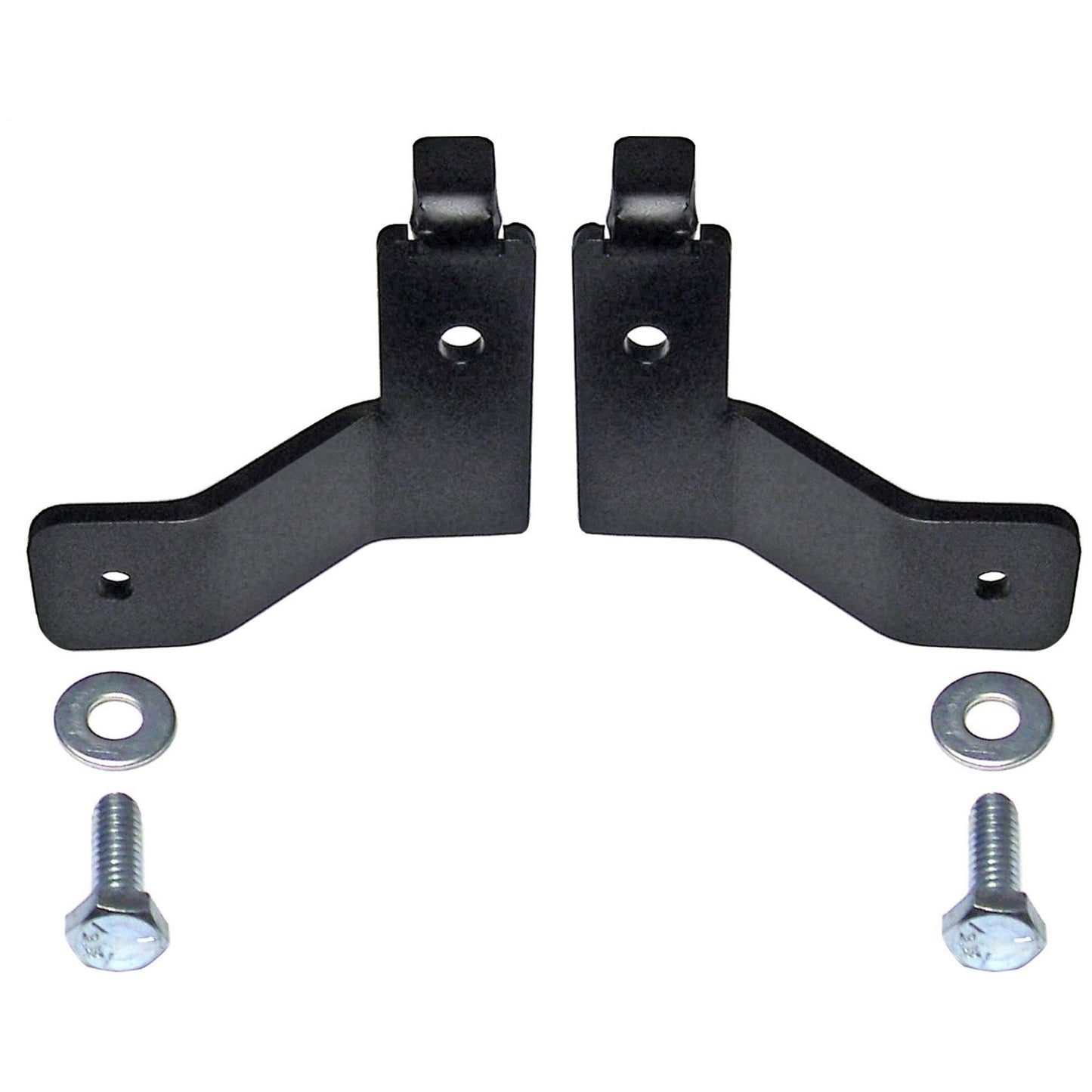 ROCKJOCK 07-18 Wrangler Jk Front Brake Line Relocation Bracket Kit  I CE-9807FBLBK