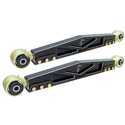 ROCKJOCK 07-18 Wrangler Jk Johnny Joint Front Lower Adj Alm Control Arms Pair    I CE-9807FLAB