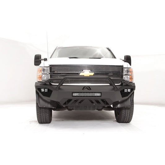 Fab Fours Vengeance Front Bumper 2 Stage Black Powder Coated w/Pre Runner Guard l CH11-V2752-1