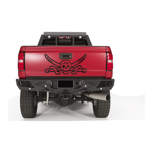 Fab Fours Vengeance Rear Bumper 2 Stage Black Powder Coated w/Sensors l CH15-E3051-1