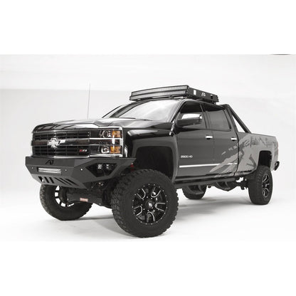 Fab Fours Vengeance Front Bumper 2 Stage Black Powder Coated Sensor Bumper No Guard l CH15-V3051-1