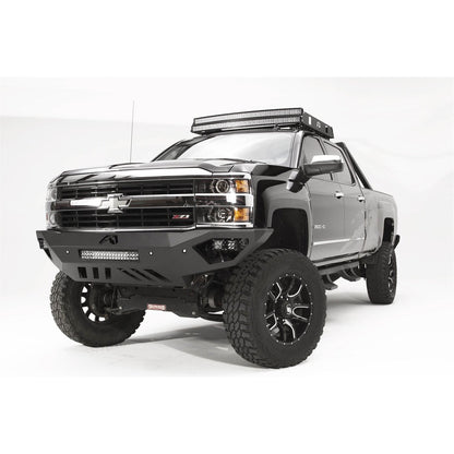 Fab Fours Vengeance Front Bumper 2 Stage Black Powder Coated Sensor Bumper No Guard l CH15-V3051-1