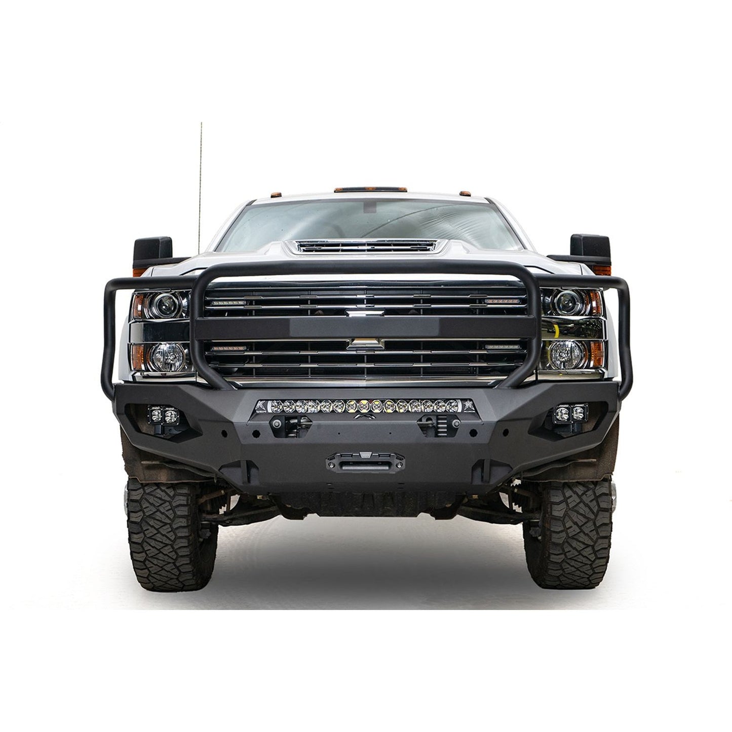 Fab Fours Matrix Front Bumper w/Full Guard Plate Steel l CH15-X2750-1