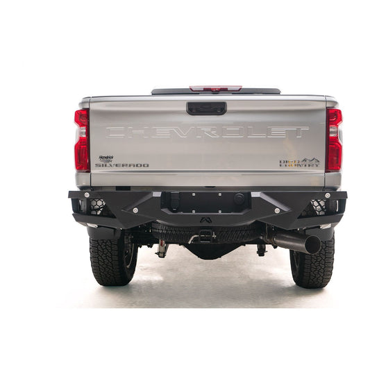 Fab Fours Vengeance Rear Bumper 2 Stage Black Powder Coated l CH20-E4951-1