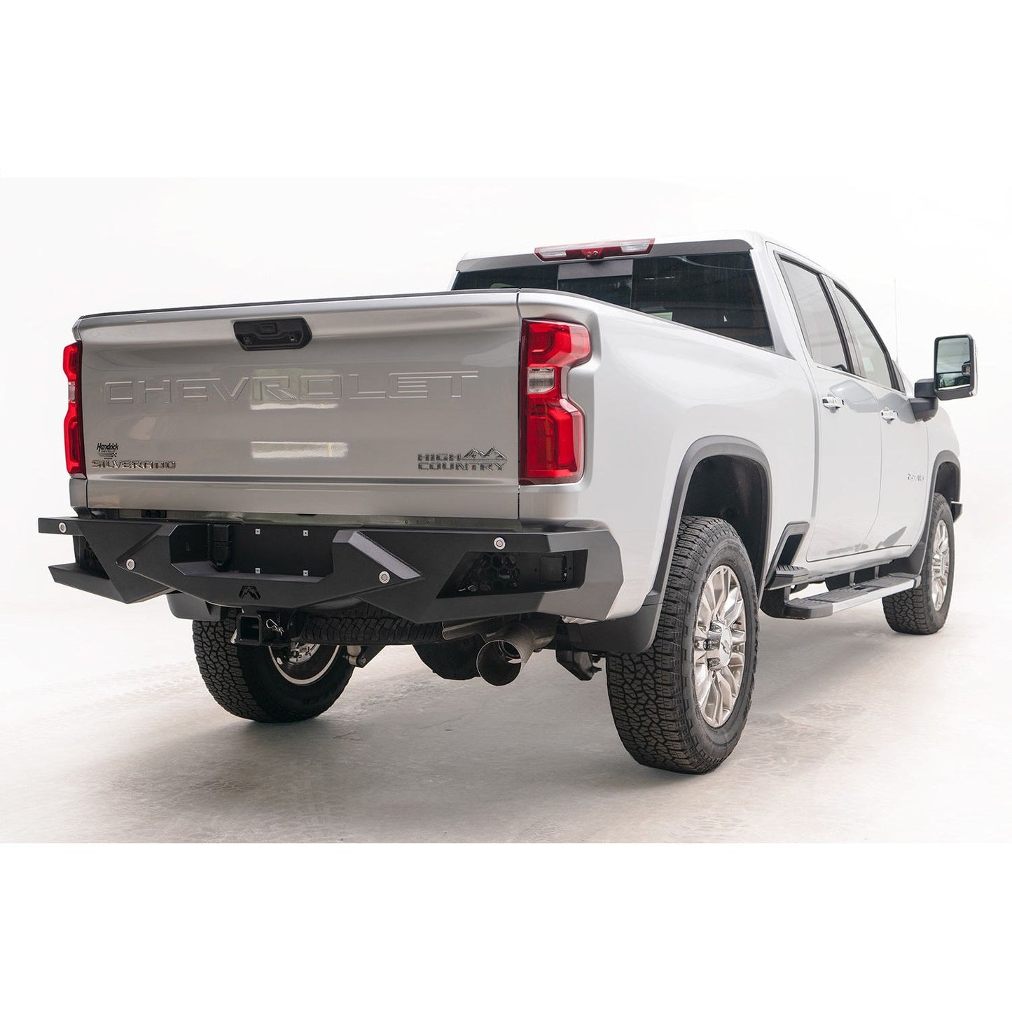 Fab Fours Vengeance Rear Bumper 2 Stage Black Powder Coated l CH20-E4951-1