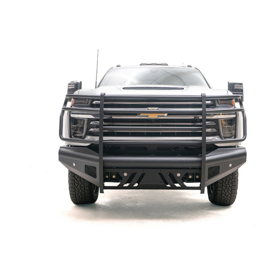 Fab Fours Elite Front Bumper w/Full Guard And Tow Hooks Steel Black l CH20-Q4960-1