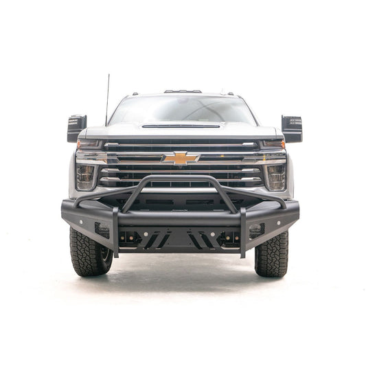 Fab Fours Elite Front Bumper w/Tow Hooks Steel Black l CH20-Q4961-1