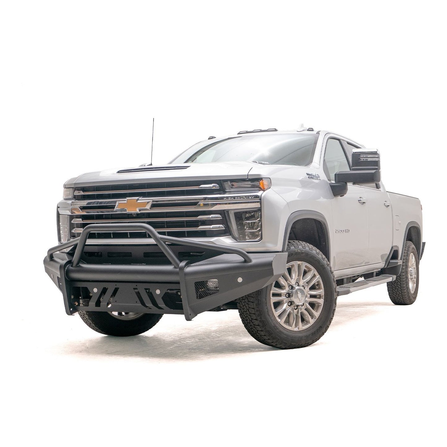Fab Fours Elite Front Bumper w/Tow Hooks Steel Black l CH20-Q4961-1