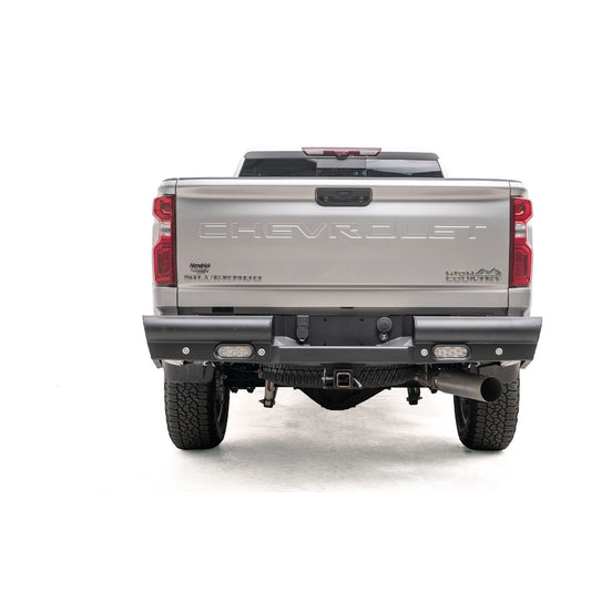 Fab Fours Elite Rear Bumper Steel Matte Black Finish l CH20-U4950-1