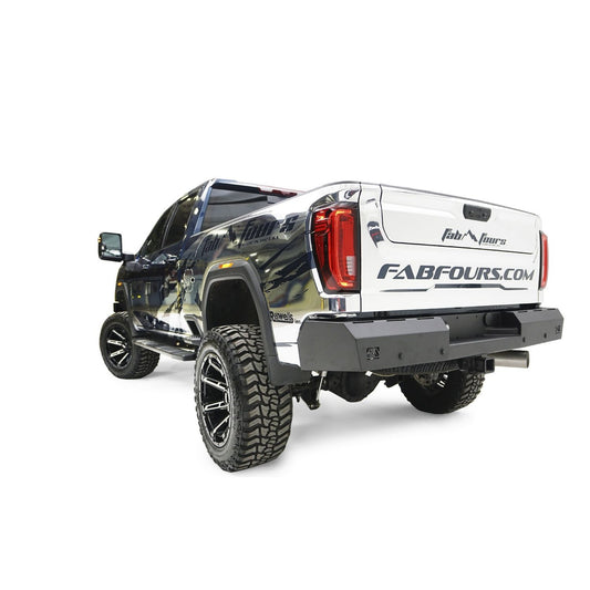 Fab Fours Red Steel Rear Bumper l CH20-RT4950-1