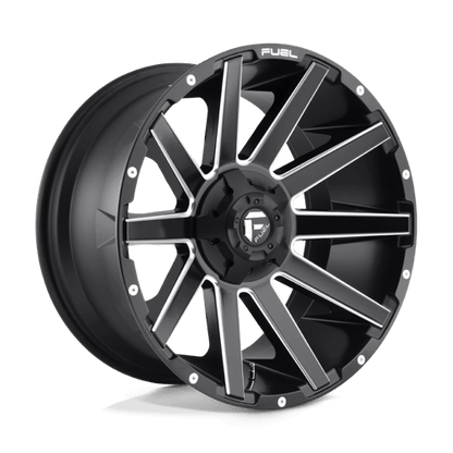 Fuel 1PC D616 CONTRA MATTE BLACK MILLED