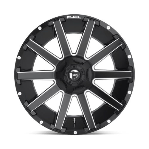 Fuel 1PC D616 CONTRA MATTE BLACK MILLED