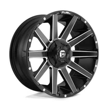 Fuel 1PC D616 CONTRA MATTE BLACK MILLED