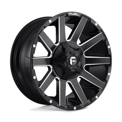 Fuel 1PC D616 CONTRA MATTE BLACK MILLED