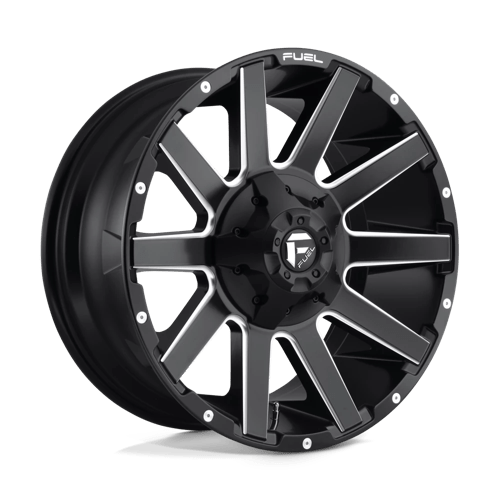 Fuel 1PC D616 CONTRA MATTE BLACK MILLED