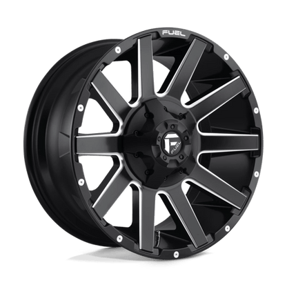 Fuel 1PC D616 CONTRA MATTE BLACK MILLED